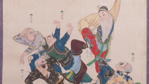 清 清人画戏剧图册太平桥和庆顶珠.jpg