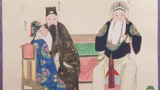 清 清人画戏剧图册昭关和青峰岭.jpg