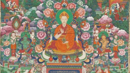 清 清人画普宁寺弘历佛装像轴.jpg
