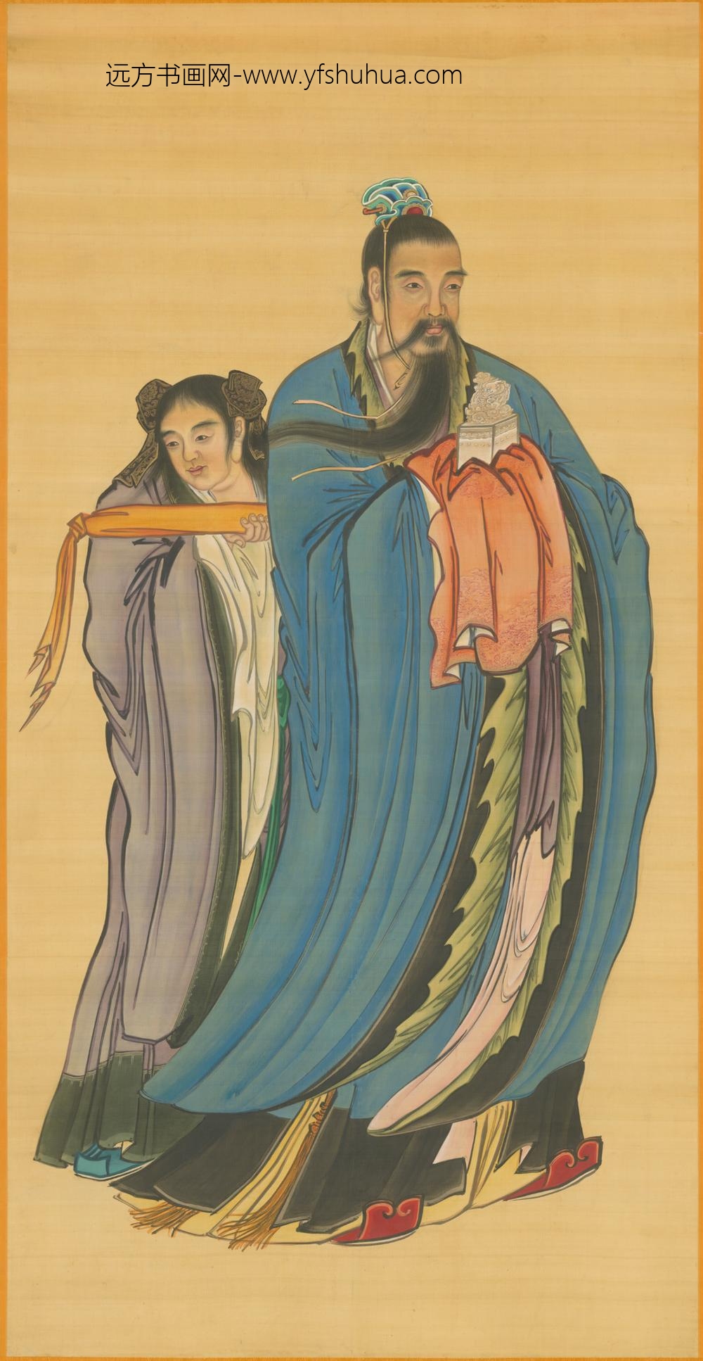 清-清人画紫阳张真人像轴