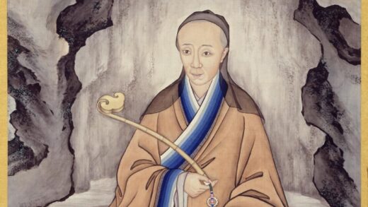 清 清人画载淳僧装像轴.jpg