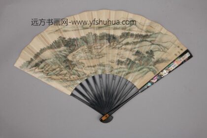 清 清人画避暑山庄三十六景图王际华书诗成扇.jpg