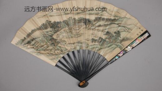 清 清人画避暑山庄三十六景图王际华书诗成扇.jpg