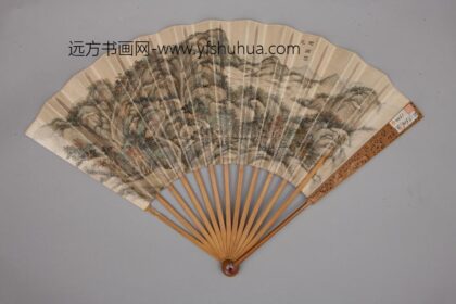 清 清人画避暑山庄三十六景图王际华书诗成扇.jpg