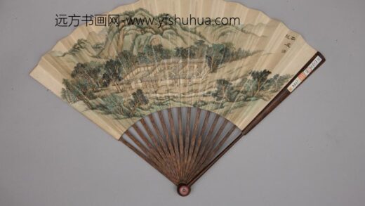 清 清人画避暑山庄三十六景图王际华书诗成扇.jpg