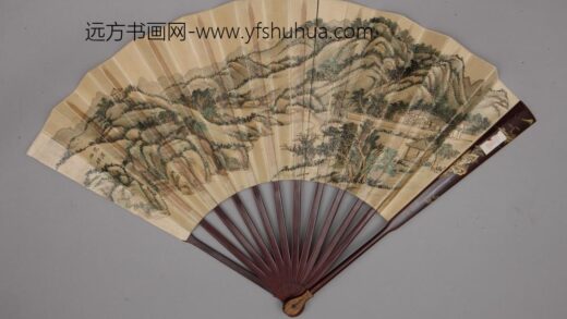 清 清人画避暑山庄三十六景图王际华书诗成扇.jpg