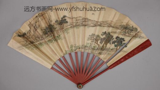 清 清人画避暑山庄三十六景图王际华书诗成扇.jpg