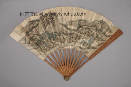 清 清人画避暑山庄三十六景图王际华书诗成扇.jpg