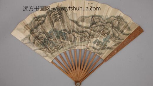 清 清人画避暑山庄三十六景图王际华书诗成扇.jpg