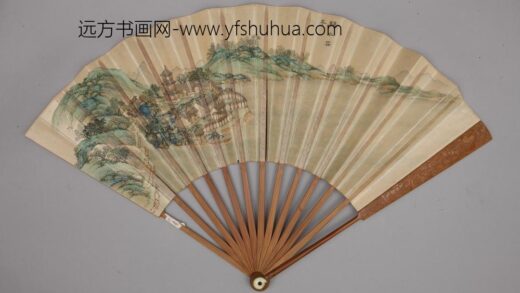 清 清人画避暑山庄三十六景图王际华书诗成扇.jpg