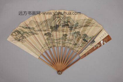 清 清人画避暑山庄三十六景图王际华书诗成扇.jpg