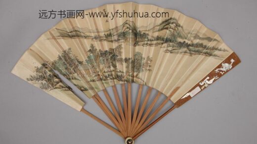 清 清人画避暑山庄三十六景图王际华书诗成扇.jpg