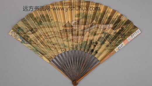 清 清人画避暑山庄图励宗万书诗成扇.jpg