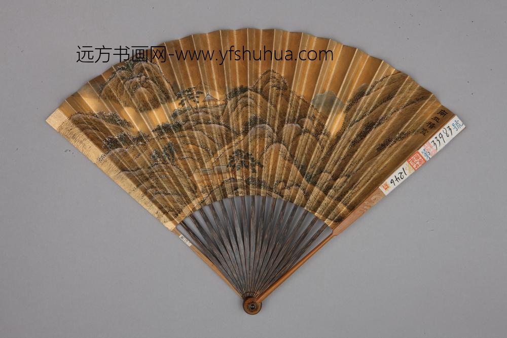 清-清人画避暑山庄图励宗万书诗成扇