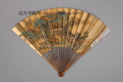 清 清人画避暑山庄图励宗万书诗成扇.jpg