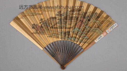 清 清人画避暑山庄图励宗万书诗成扇.jpg
