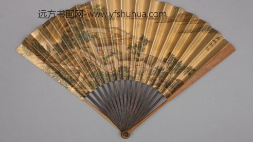 清 清人画避暑山庄图励宗万书诗成扇.jpg