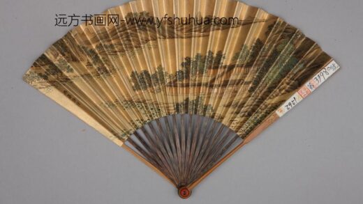清 清人画避暑山庄图励宗万书诗成扇.jpg