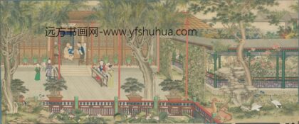 清 清人画麟庆行乐图轴.jpg
