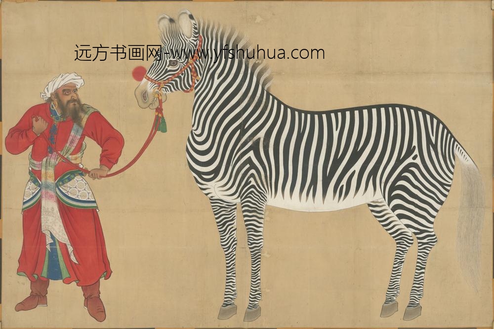 清-清人福禄图横轴