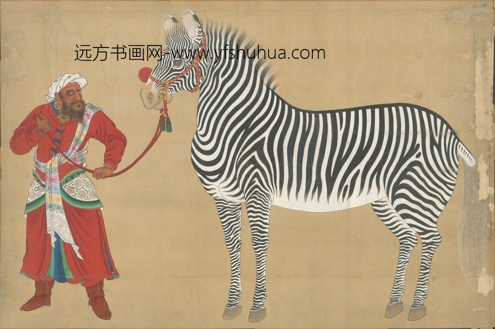 清-清人福禄图横轴