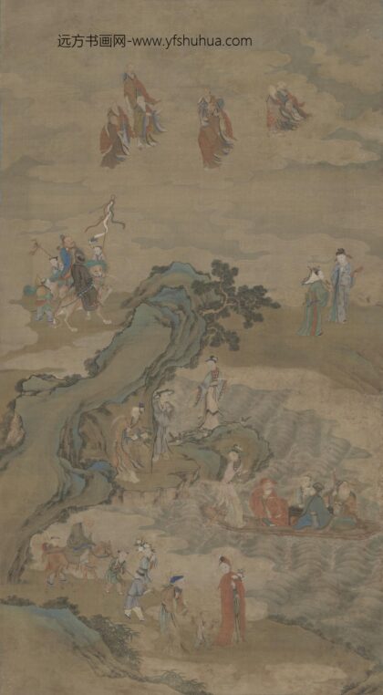 清 清人群仙祝寿贴落.jpg