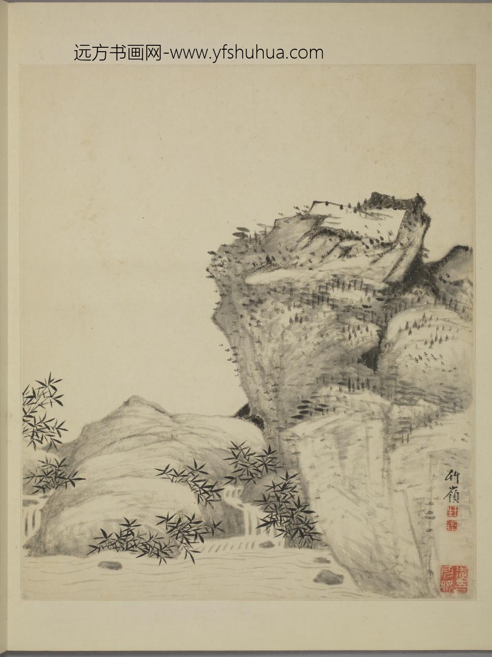 清-王三锡山水册-