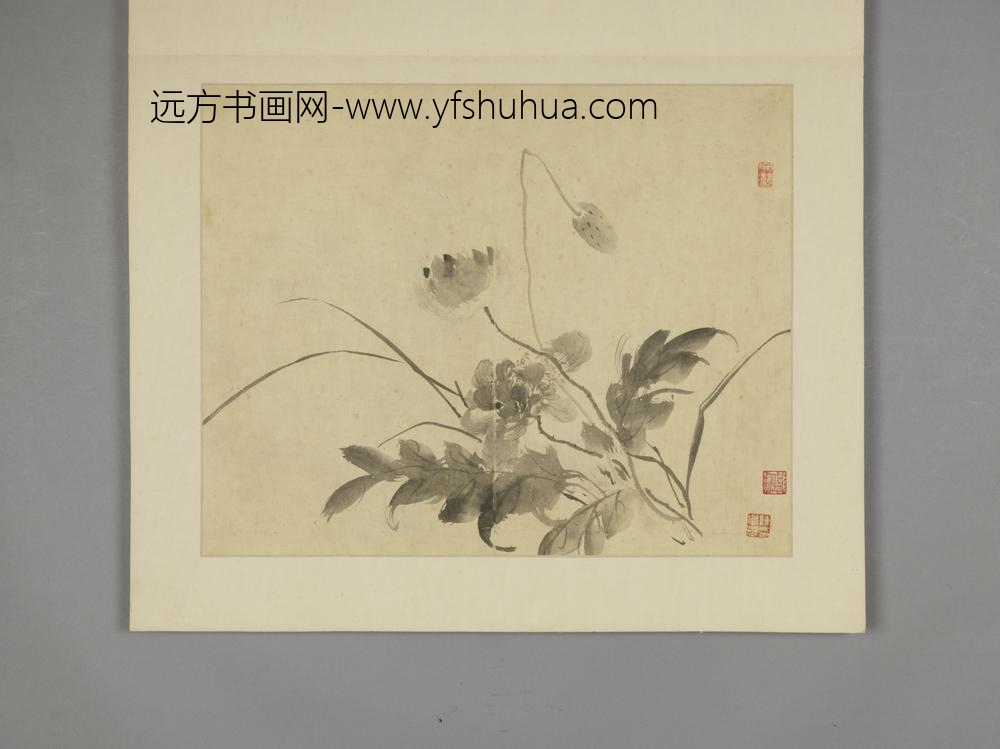 清-王文潜山水花卉册-