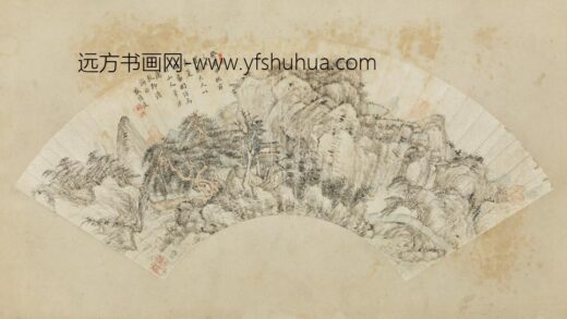 清 盛惇復山水扇.jpg