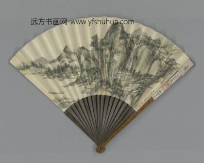 清 福长安画山水旻宁书成扇.jpg