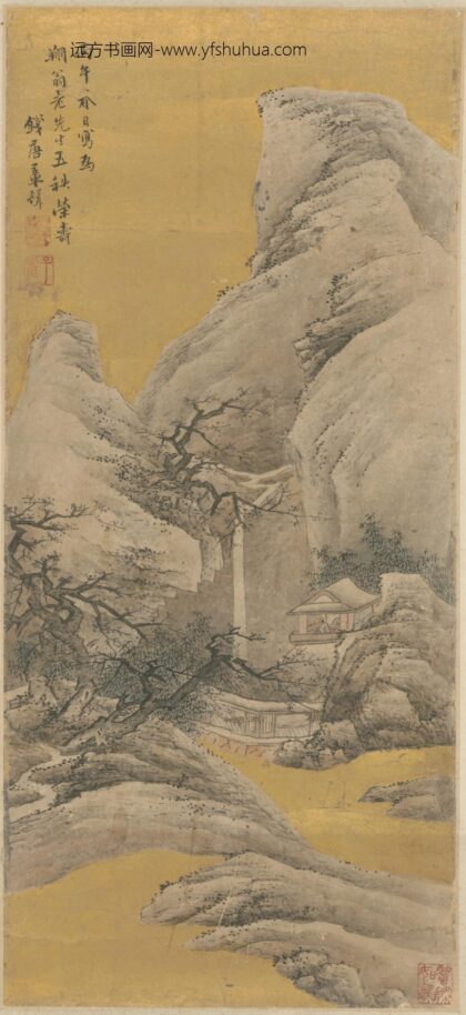 清 章声雪景山水图轴.jpg