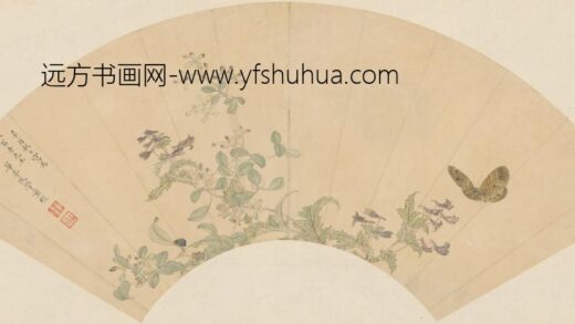 清 童塏花蝶扇.jpg