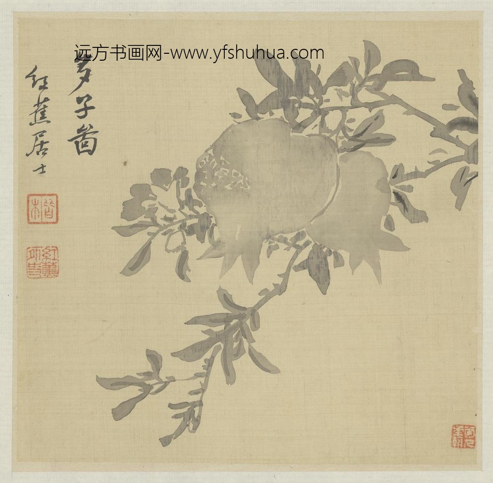 清-粟楷花卉册-