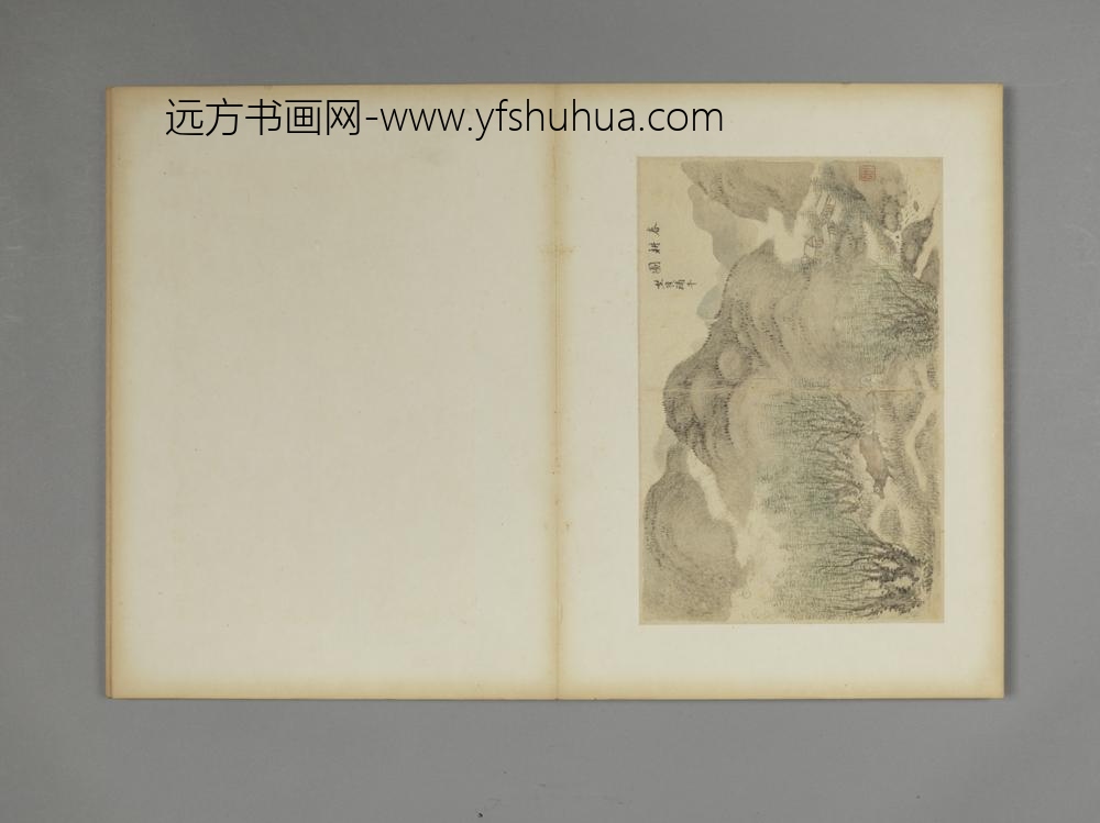 清-胡节仿古山水图册-