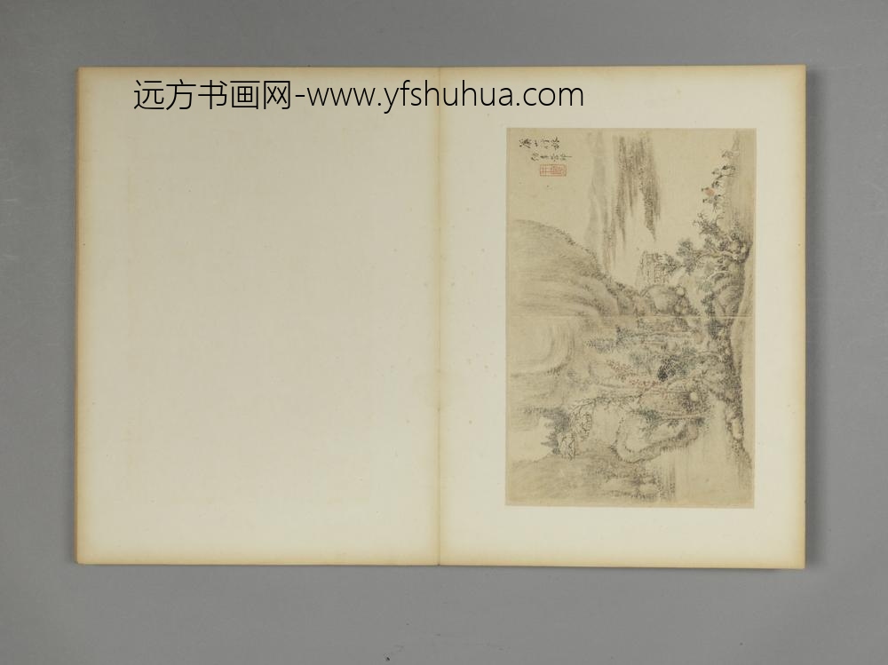 清-胡节仿古山水图册-