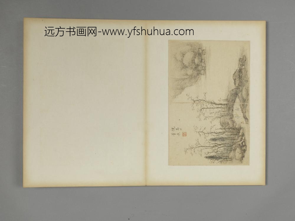 清-胡节仿古山水图册-