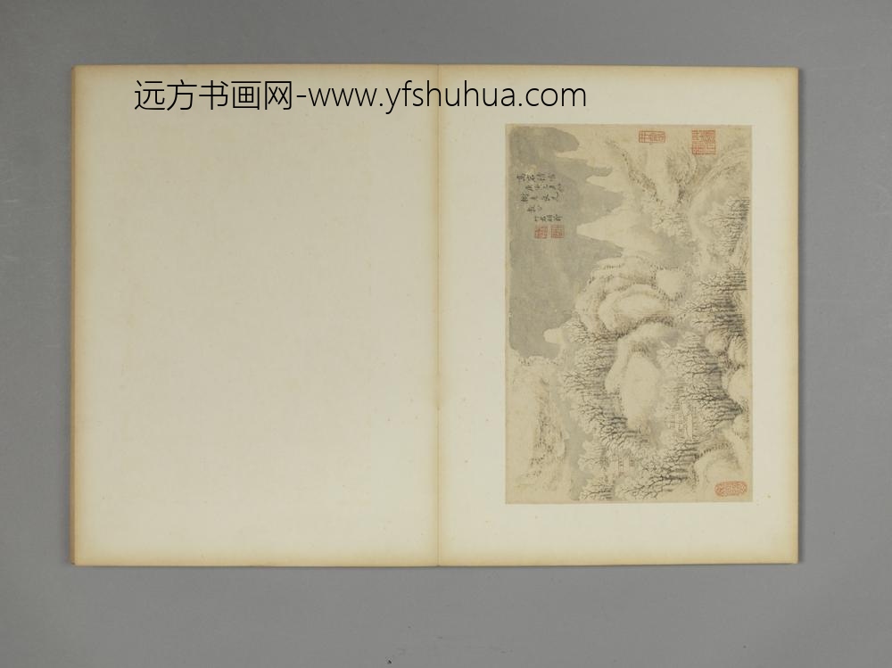 清-胡节仿古山水图册-