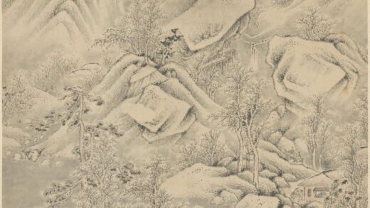 清 范岳栈道雪霁轴.jpg