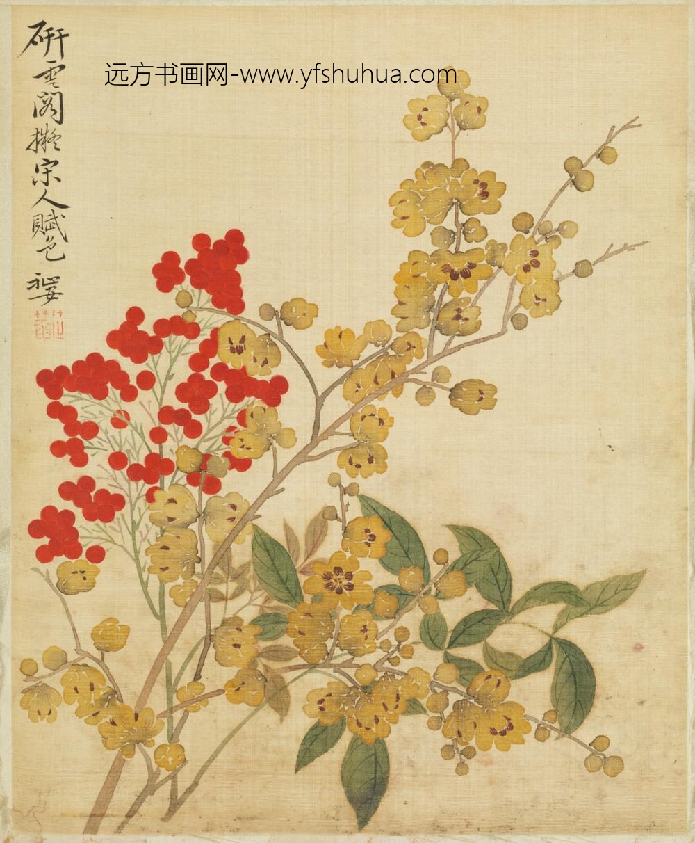 清-范廷镇花卉图册-