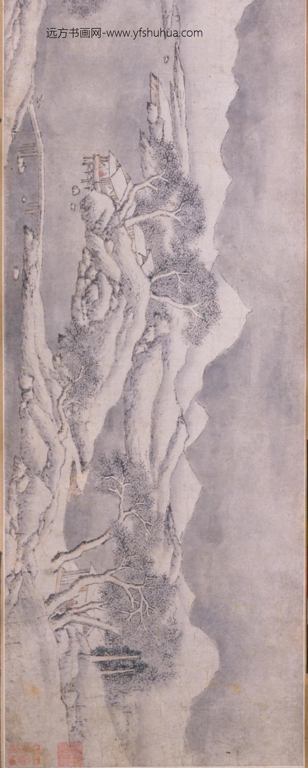 清-蒋乾雪江归棹图卷_