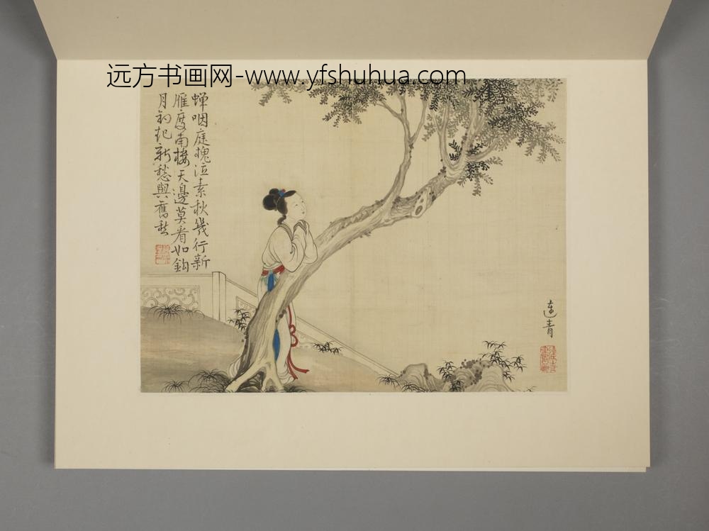 清-蒋峰仕女册-