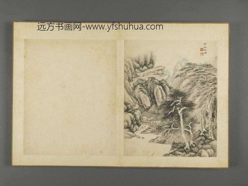清-薛宣仿古山水册-