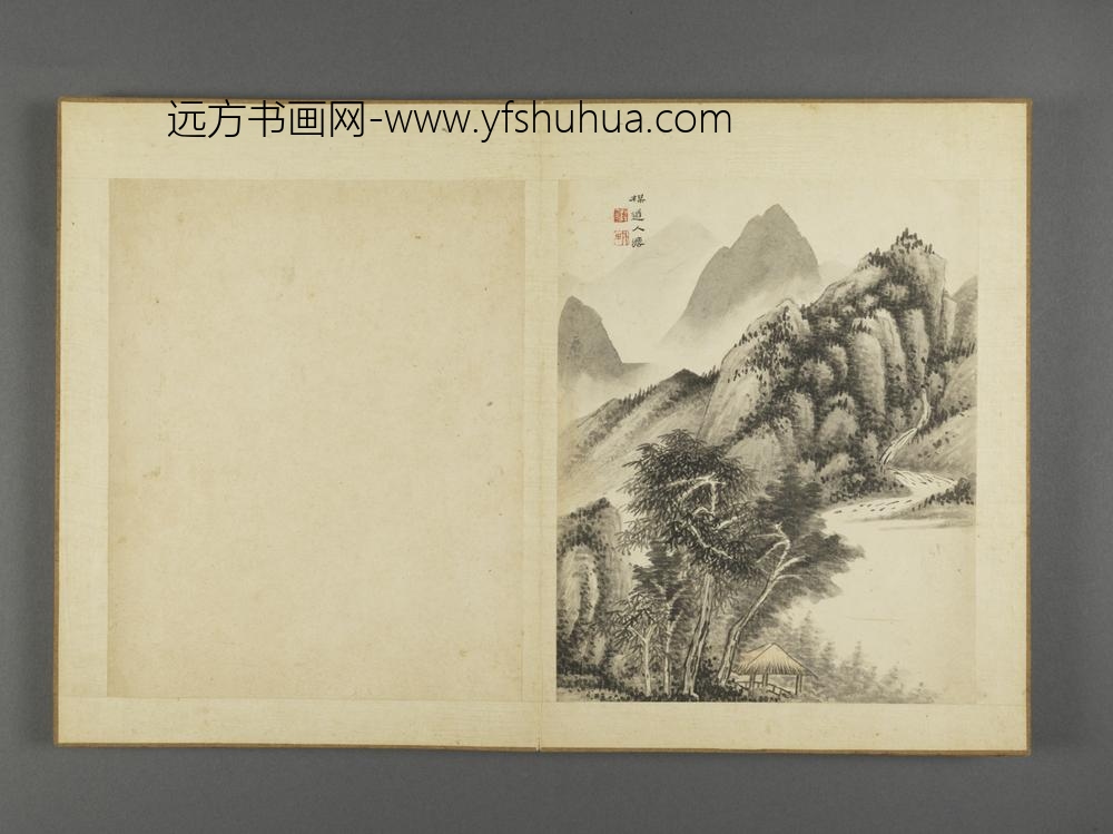 清-薛宣仿古山水册-