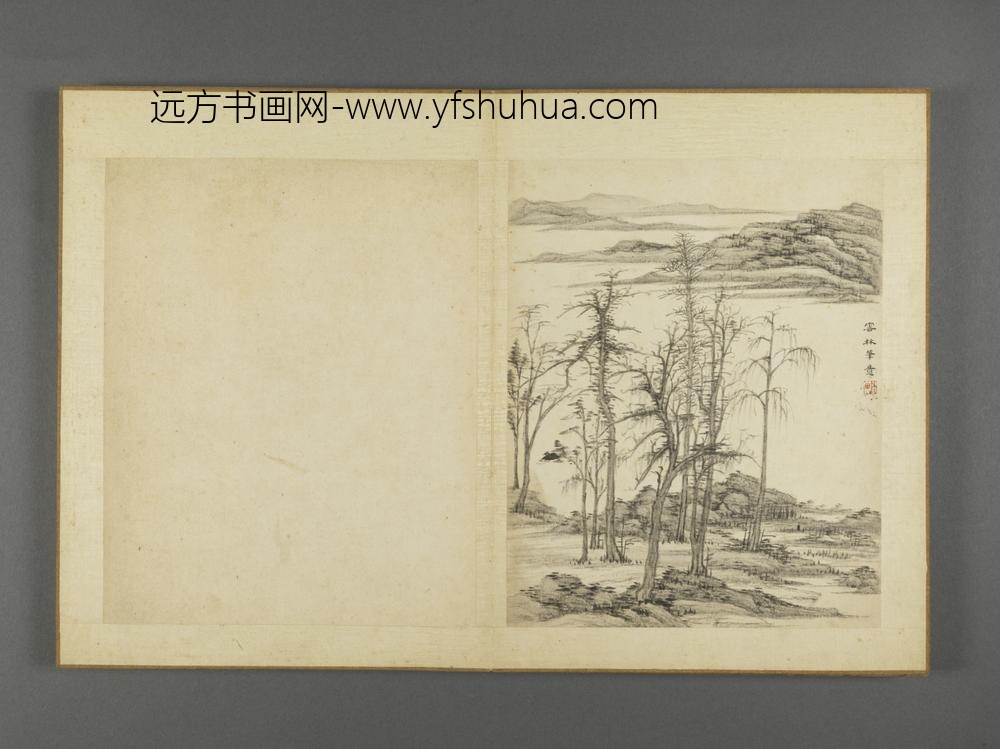 清-薛宣仿古山水册-