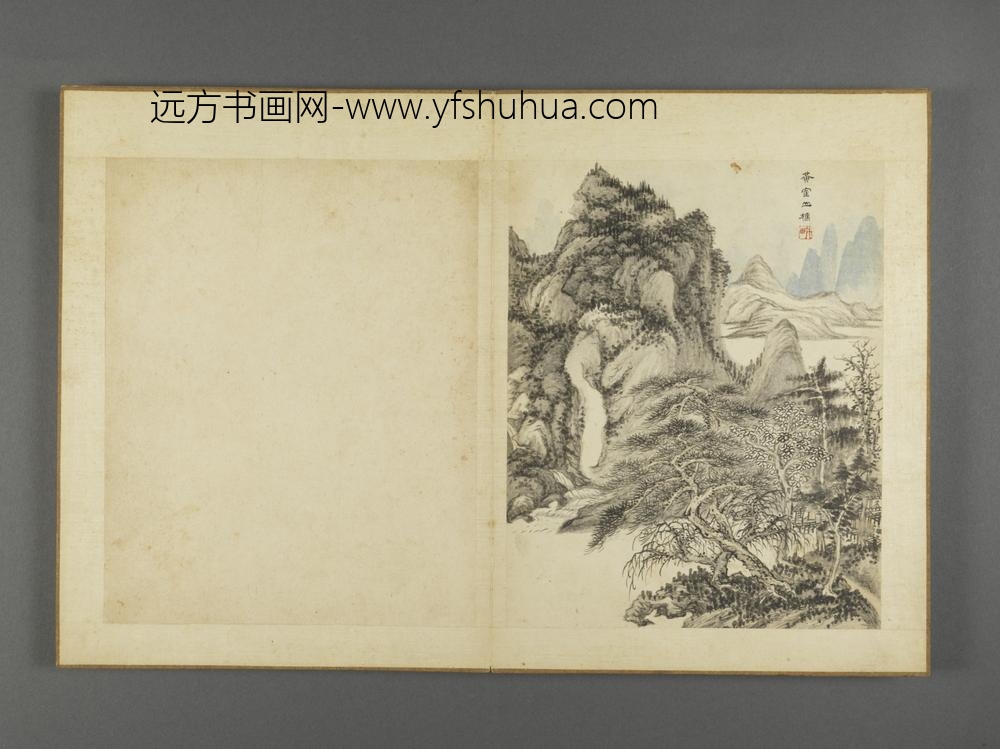 清-薛宣仿古山水册-
