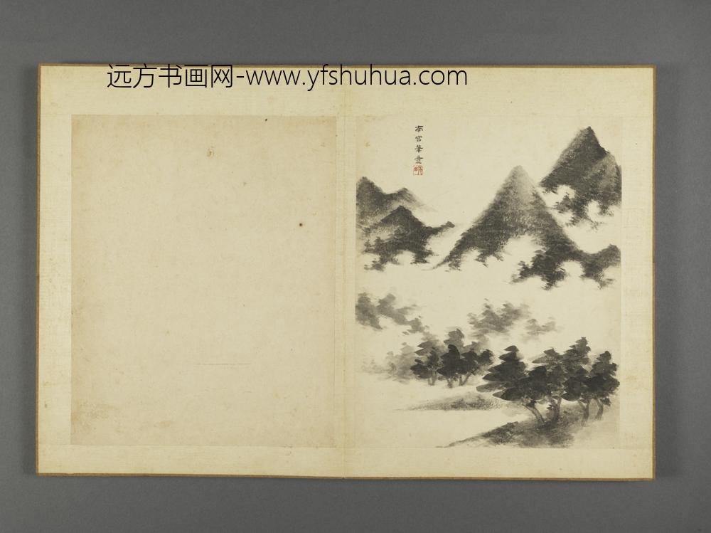 清-薛宣仿古山水册-