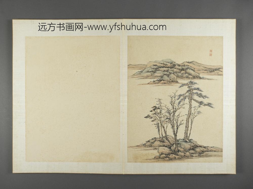 清-薛宣山水图册-