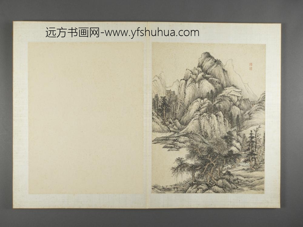 清-薛宣山水图册-