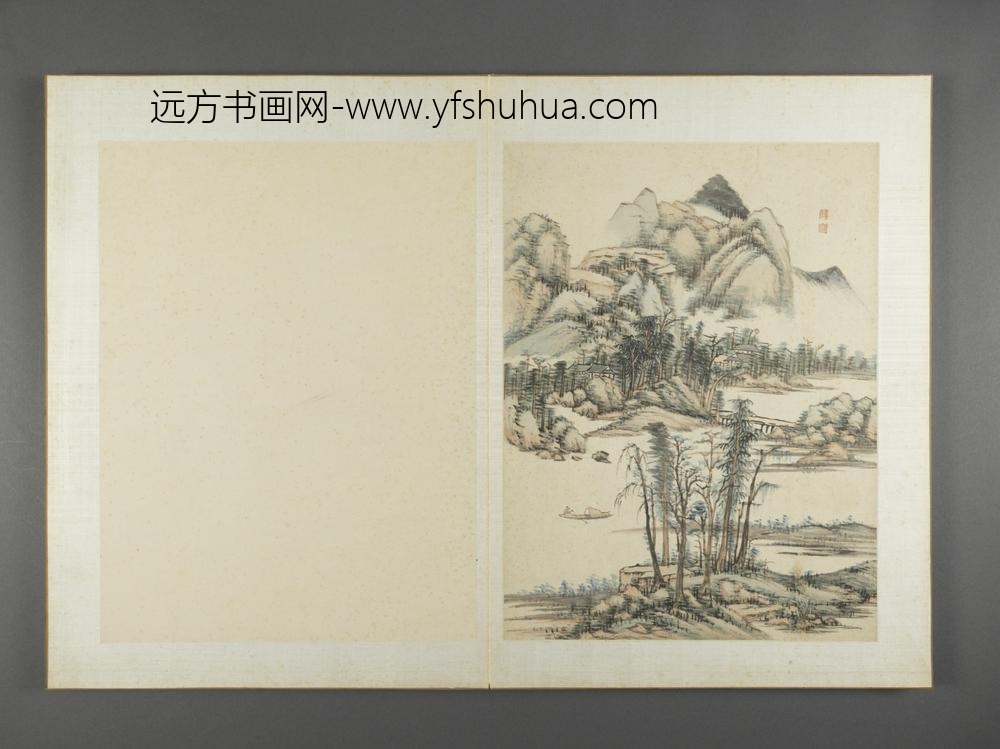 清-薛宣山水图册-