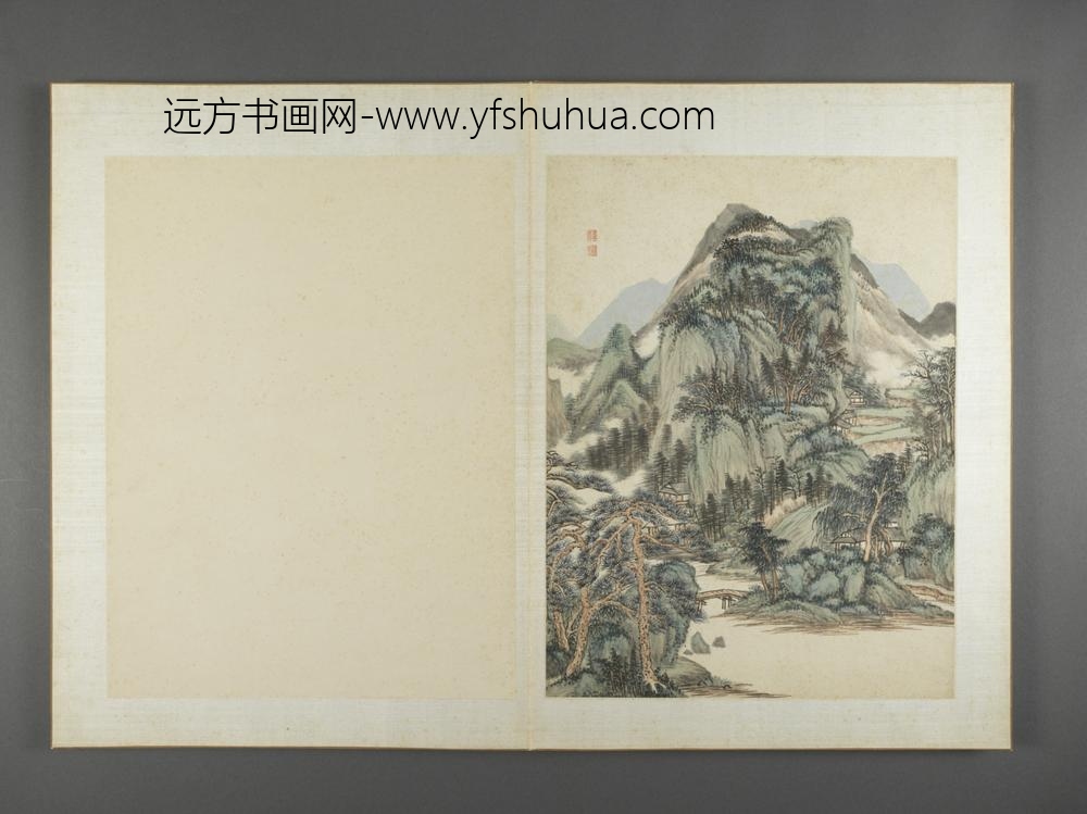 清-薛宣山水图册-